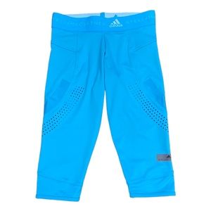 Adidas By Stella McCartney Tights Leggings Capris Gym Workout Pants, Blue